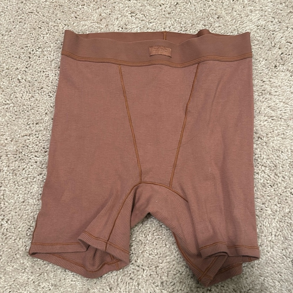 Skims Ribbed Boxer Shorts